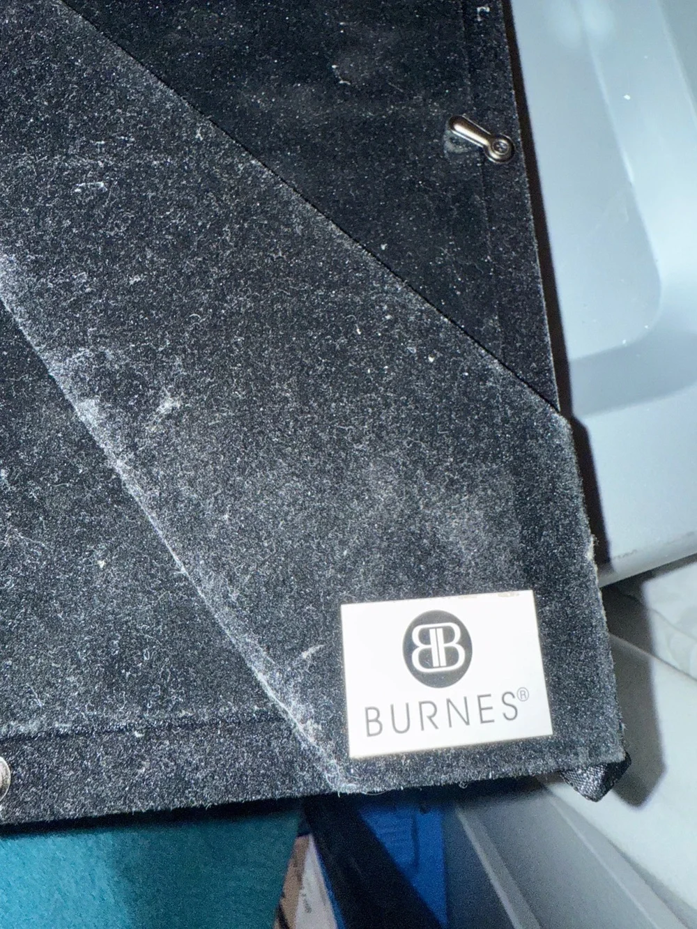 Vintage Burnes Black Velvet Photo Frame Backing